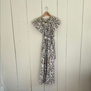 Floral Jumpsuit with Belt